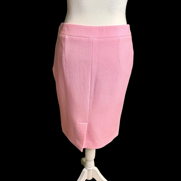 NWOT Moschino Couture Bubble Gum Pink 100% Virgin Wool Crepe Textured Skirt Sz 6 - Picture 7 of 13
